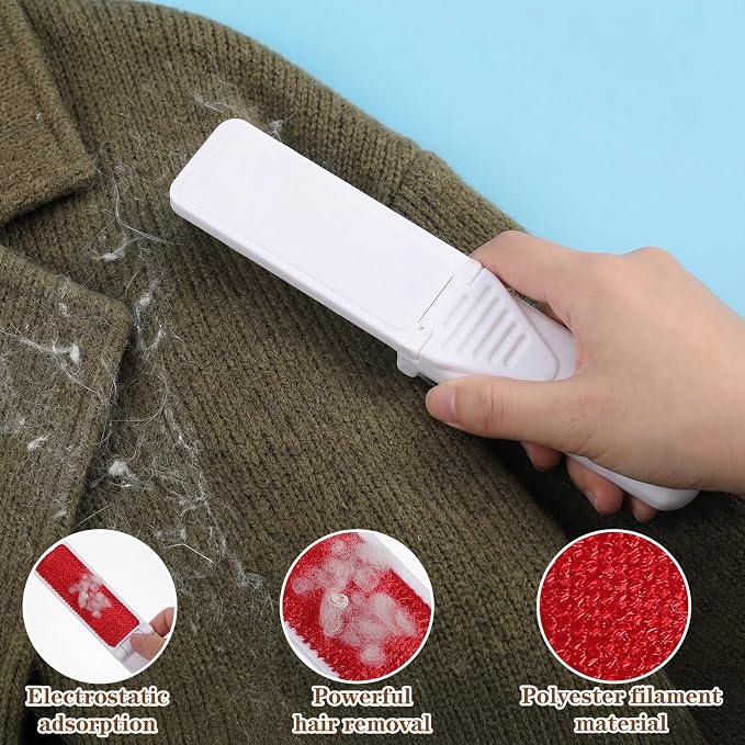 4-Pack Travel Lint Brush, Foldable Lint Brush - Image 3