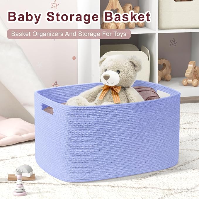 72L Large Woven Laundry Basket Hamper - Image 3
