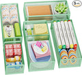 Marbrasse 5 Pack Desk Drawer Organizer Set, Mesh Drawer Storage Trays by Marbrasse