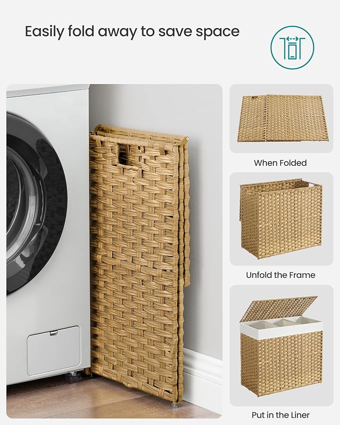 SONGMICS Rolling Laundry Hamper - Image 9