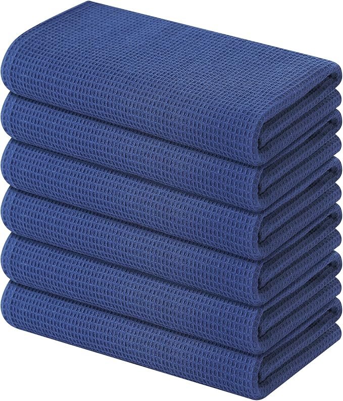 Homaxy 100% Cotton Waffle Weave Kitchen Towels, 6 Pack by Homaxy