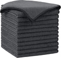 AIDEA Gray Microfiber Cleaning Cloth-12PK, Cleaning Rags 12"x 12" Absorbent | by AIDEAHOME