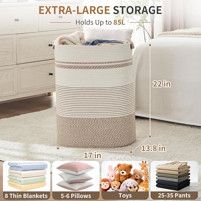 AINUOQI Laundry Basket with Handles - Image 2