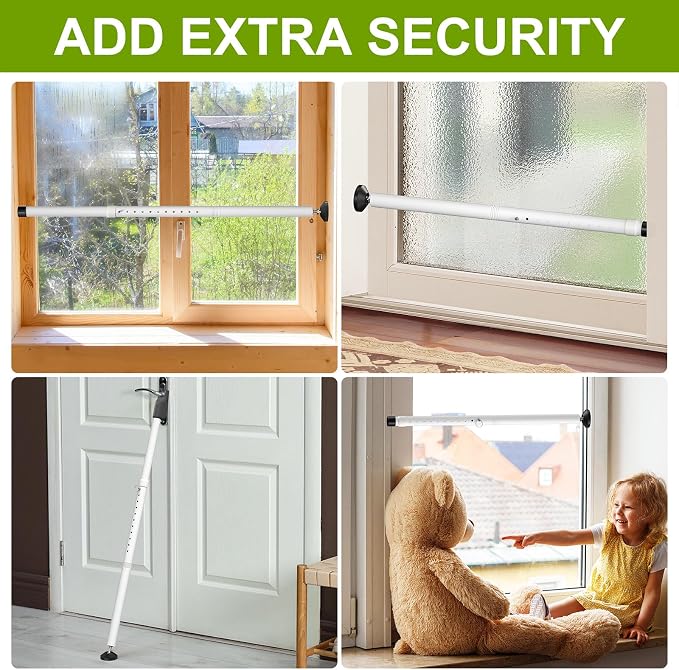 Sliding Glass Door Security Bar, Patio Door Barricade Security Bar, Apartment - Image 4