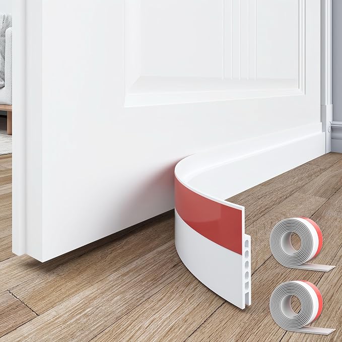 SYIPO 2 Pack Under Door Draft Stopper, Save Energy & Easy Instal Sound Proof by SYIPO