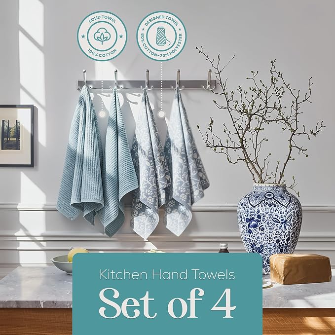 Kitchen Towels, Cotton Hand Towels, 18 x 28 Kitchen Linens - Image 2