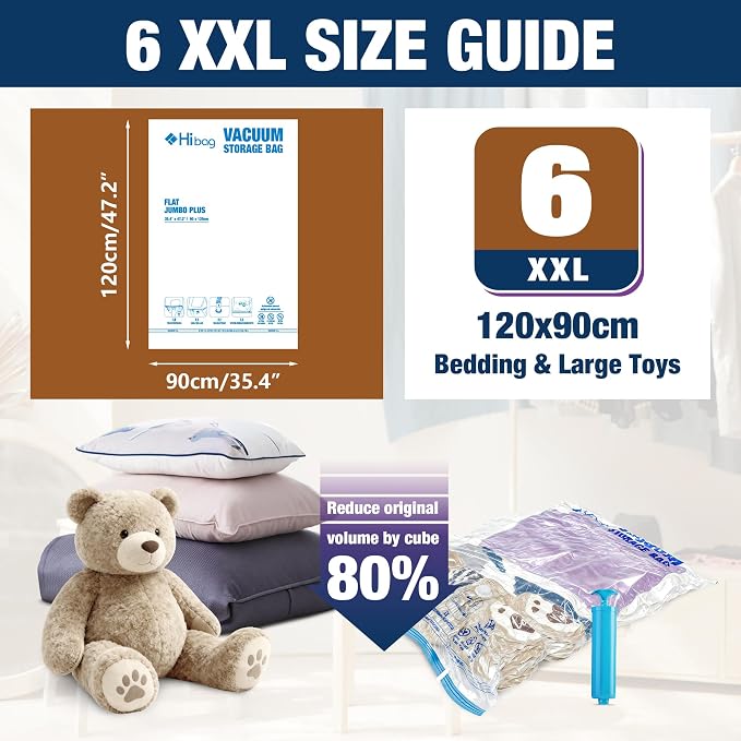 XXL Jumbo Vacuum Seal Storage Bags Extra Large - Image 2