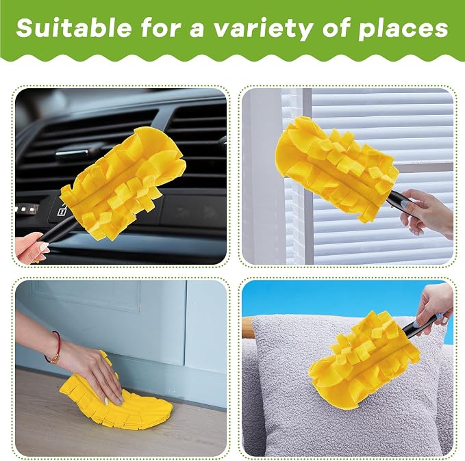 Zubebe 6 Pcs Reusable Duster Refills Fleece - Image 3