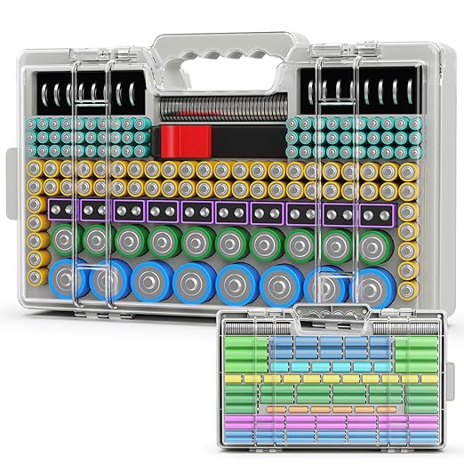 Narotood Battery Organizer Storage Holder Box Case by Narotood