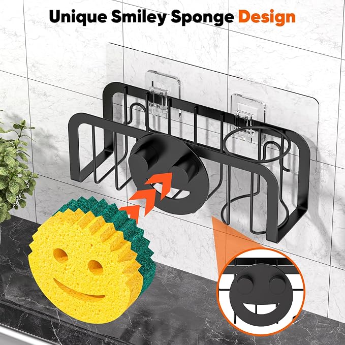 Sponge Holder for Kitchen Sink, Sink Caddy Organizer - Image 6