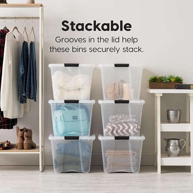 IRIS USA 6-Pack 54 Quart Storage Bins - Image 3