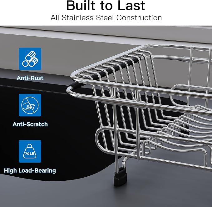 JASIWAY Sink Small Dish Drying Rack - Image 7