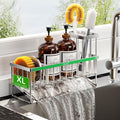 Cisily Extra Large Silver Kitchen Sink Caddy Organzier by CISILYHOMELIFE