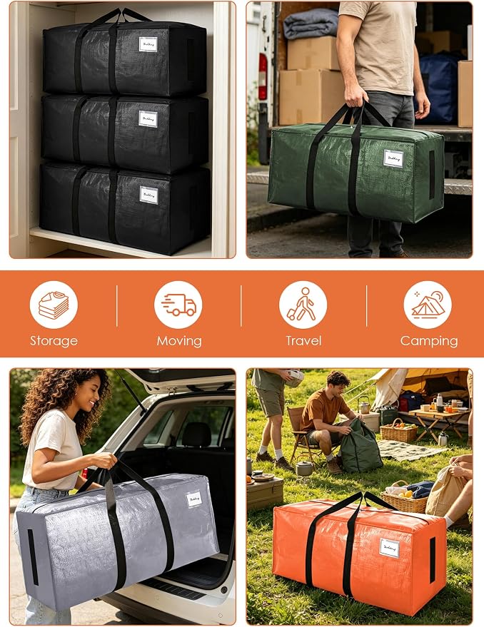SWEET DOLPHIN 8 Pack 200LB Heavy-Duty Moving Bags - Image 6