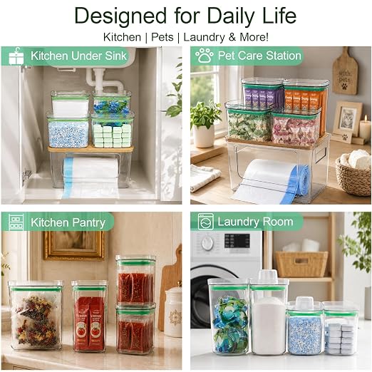 5-in-1 Trash Bag Dispenser, Laundry & Dishwasher Pods Storage Container - Image 6