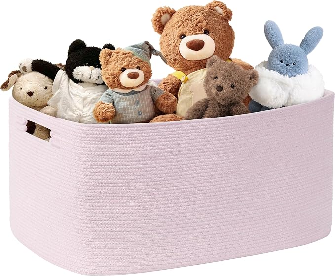 72L Large Woven Laundry Basket Hamper by SunNewt