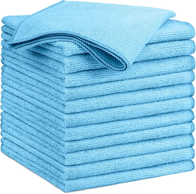 GLIMGLINT Microfiber Cleaning Cloth, 12 Pack Towels by Unknown