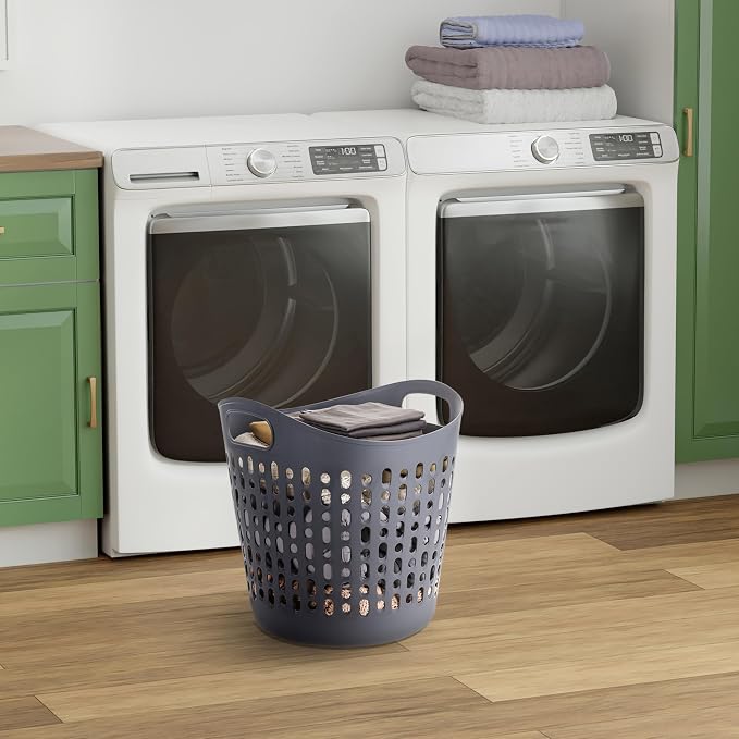 IRIS USA Plastic Laundry Hamper, 40L- 3 PK, Ventilation - Image 7
