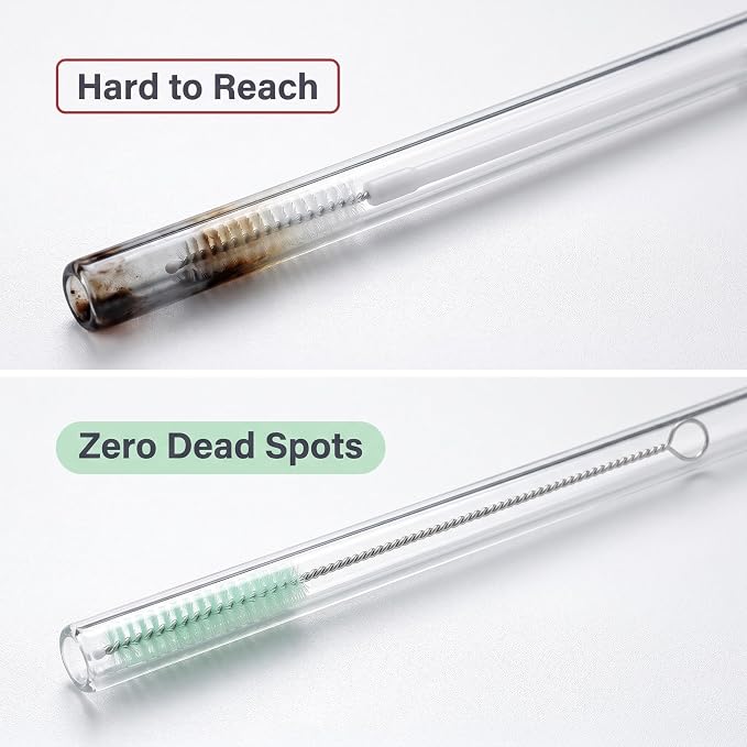 Straw Cleaner Brush, Reusable Metal Handles Straw Cleaner Brush Extra Long - Image 4