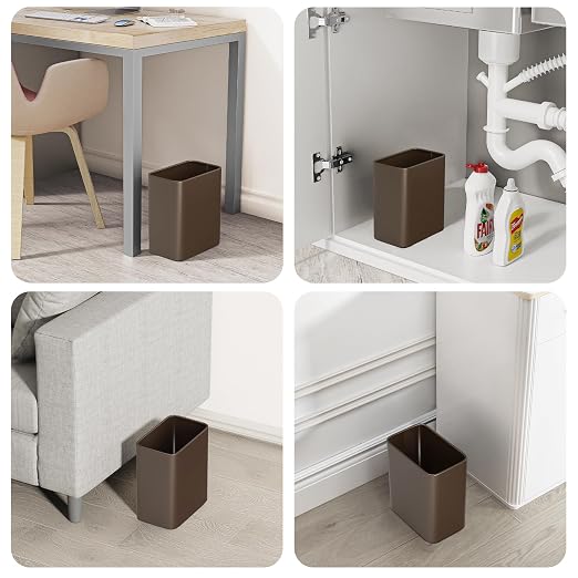 Cesun Small Bathroom Trash Can, 2.1 Gallons, Under Sink Wastebasket, Stainless - Image 7