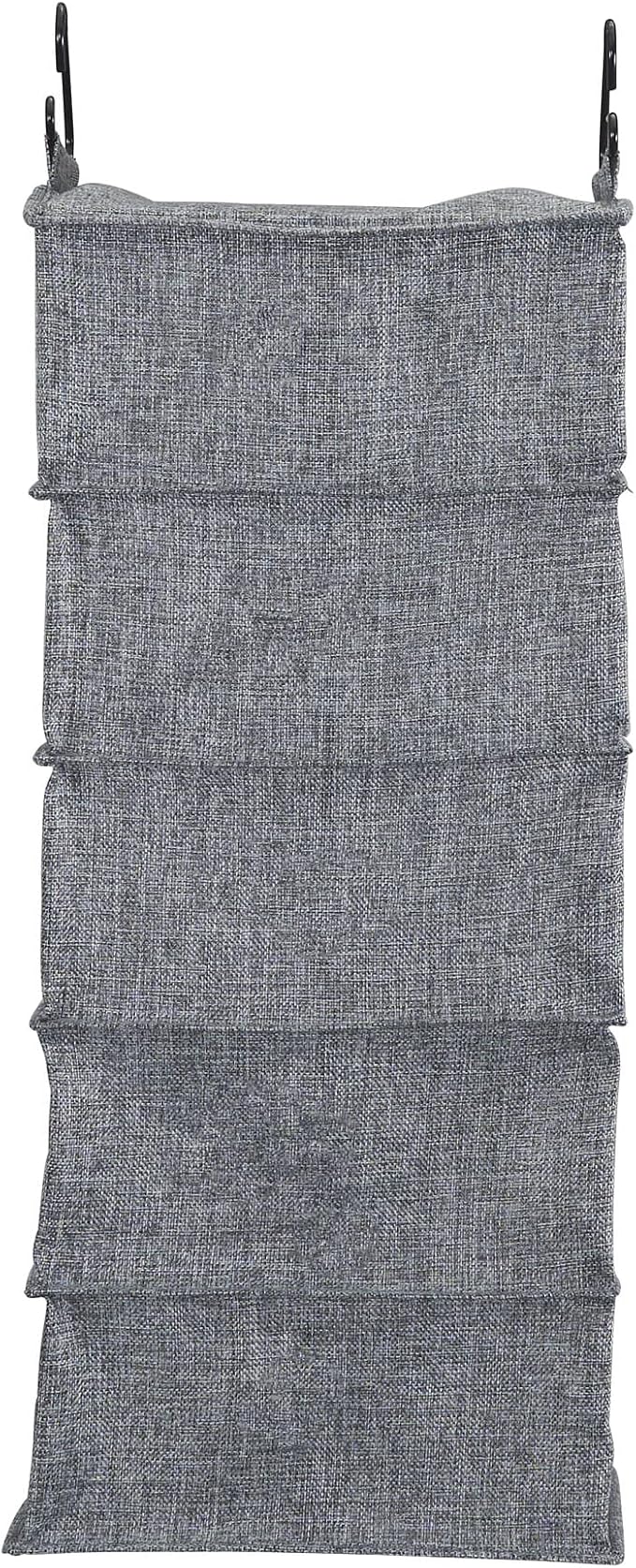 Household Essentials 10 Pocket Double Hang Canvas Shoe Organizer Side‑by‑Side - Image 7