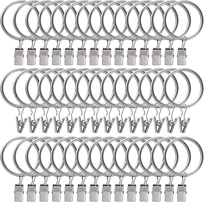 Lansian 44 Pack Curtain Rings by Lansian