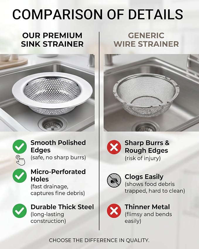 Kitchen Sink Strainer Stainless Steel - Image 6