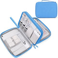 FYY Electronic Organizer, Travel Tech Pouch Bag, Extra Large, Cyan | Wrist Strap by FYY