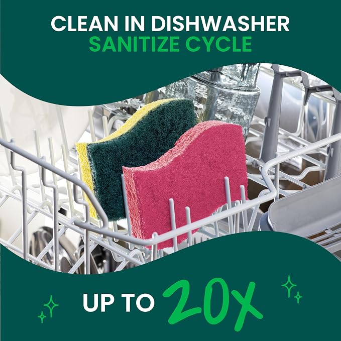 Scotch-Brite Delicate Clean Non-Scratch Scrub Sponge, 3 Pack | Kitchen Sponges - Image 7
