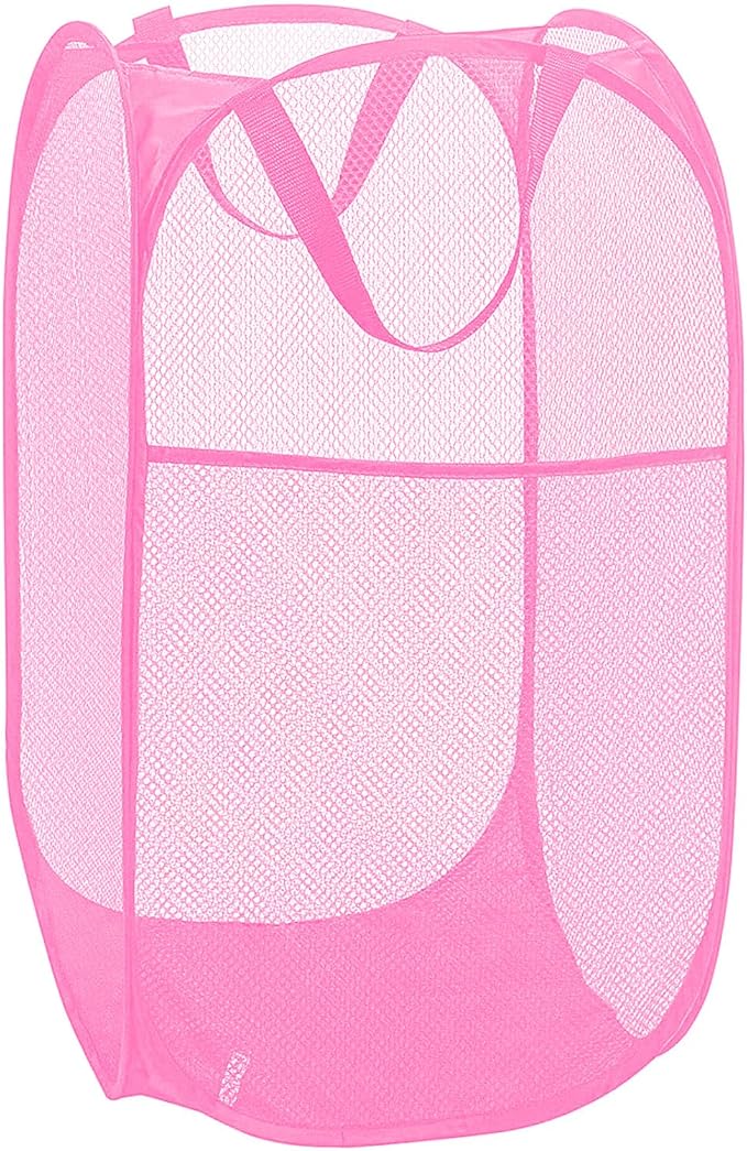 Pop Up Laundry Hamper Reinforced Collapsible Laundry Basket Foldable Clothes by Buenod