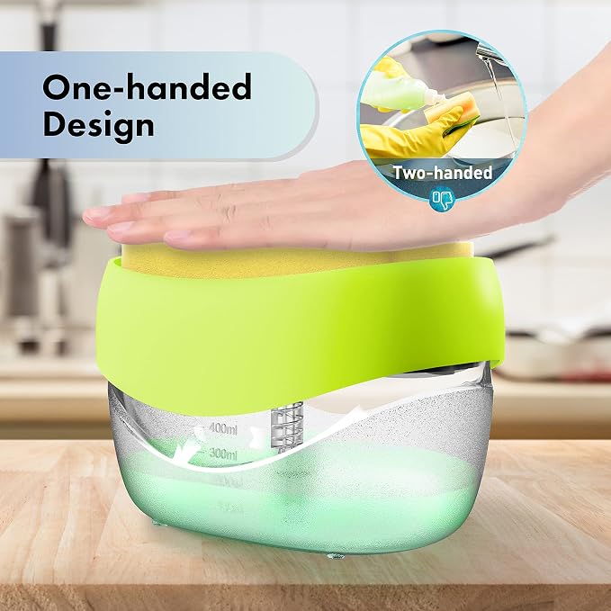 Dish Soap Dispenser with Sponge Holder - Image 2