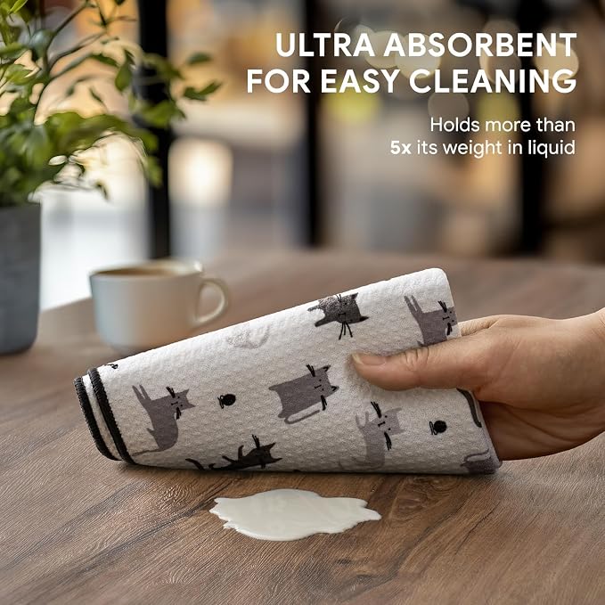 RECYCO Waffle Kitchen Towel Set of 2 - Image 4