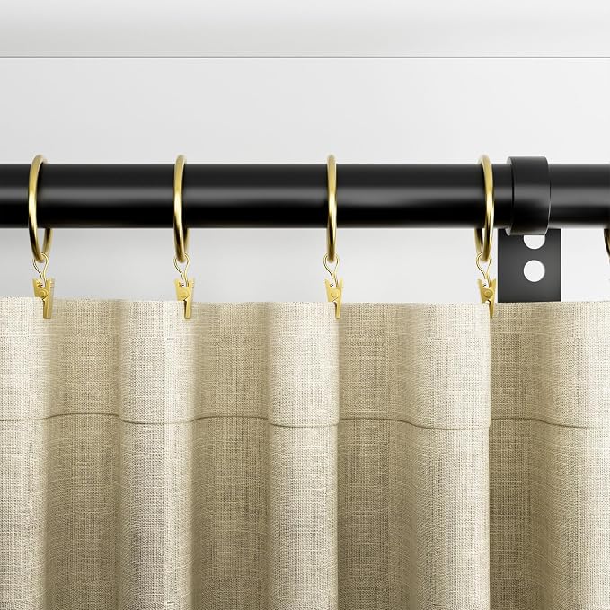 24 Pack Gold Metal Curtain Rings - Image 6