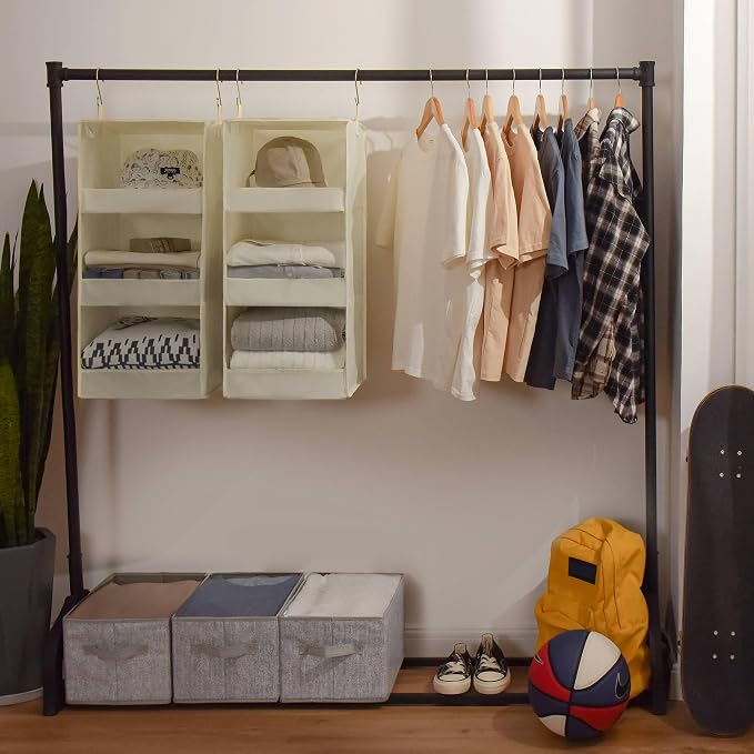 GRANNY SAYS 3-Shelf Hanging Closet Organizer, Foldable Storage, No-Sag Support - Image 5