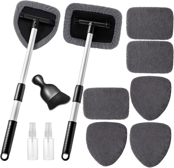 Qydipclin 11pcs Windshield Cleaner Tool, Car Window Cleaning Wash Kit by Qydipclin