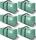 6 Pack Heavy Duty Extra Large Moving Bags W/Backpack Straps by VELVETSURE