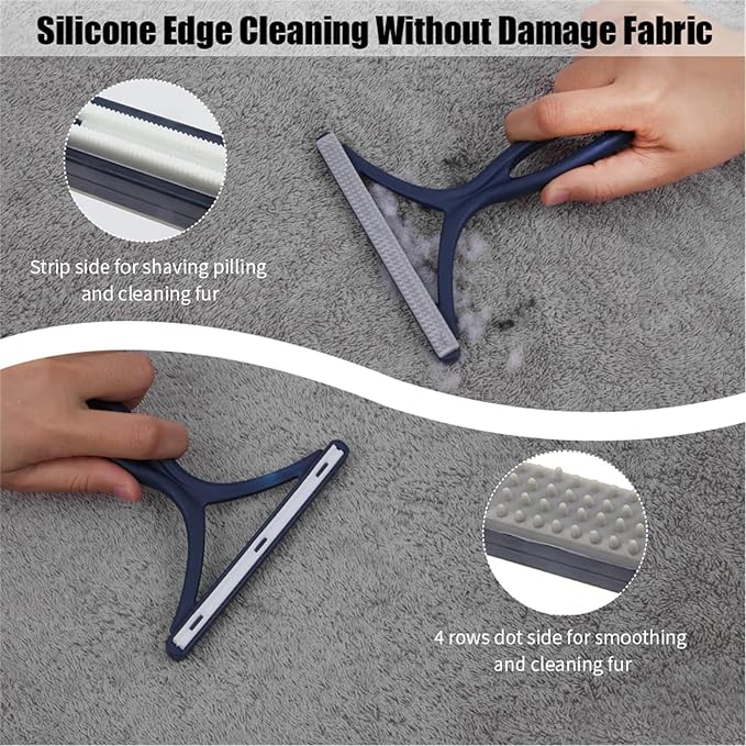 3-Pack Pet Hair Remover Carpet Rake, Dog Cat Hair Remover, Carpet Scraper | Pet - Image 2