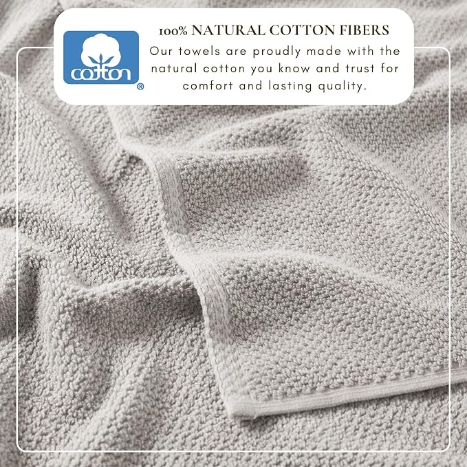 Great Bay Home 100% Cotton 6 Piece Bath Sheet Set - Image 3