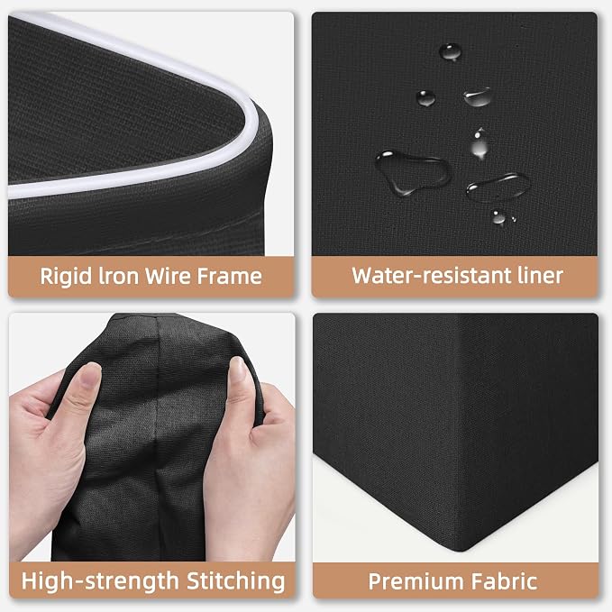 STORAGE MANIAC 1-Pack Large Laundry Hamper, 100L Collapsible Laundry Basket - Image 5