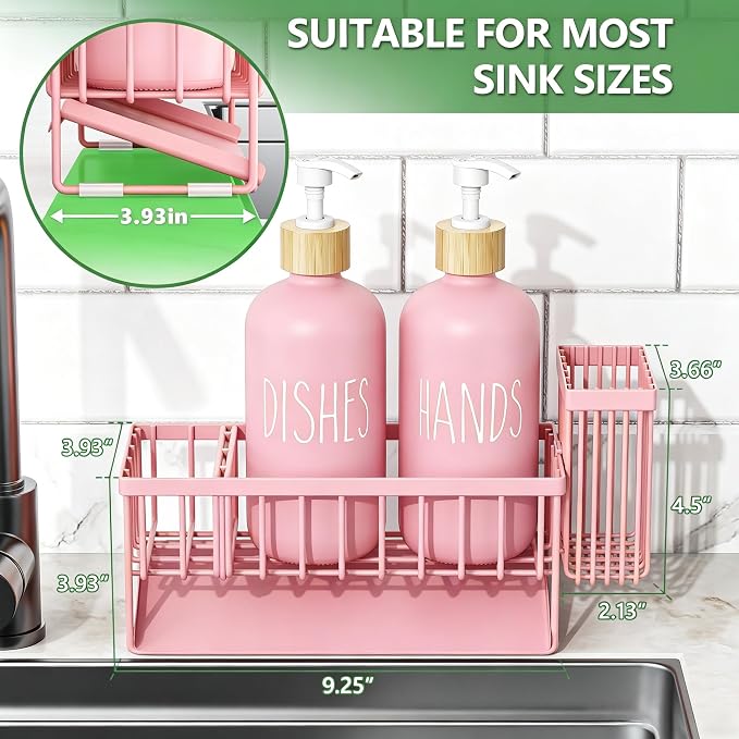 Cisily Kitchen Dish Soap Dispenser Set - Image 2
