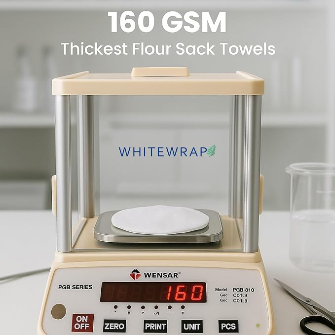 7-Pack Flat Flour Sack Towels – 100% Cotton Kitchen Dish & Tea Towels - Image 8