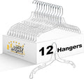 Quality Clear Hangers 12 Pack by QualityHangers
