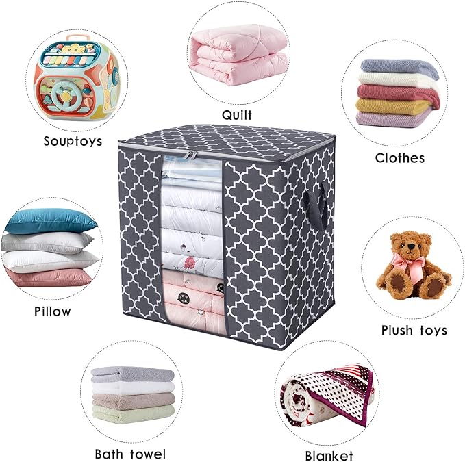 Storage Bags 8 Pack 100L Clothes Organization and Storage Containers | Large - Image 4
