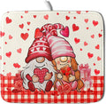 Love Gnome Dish Drying Mat 16"x18" Red Heart Microfiber Dish Drainer Rack Mat by Giwawa
