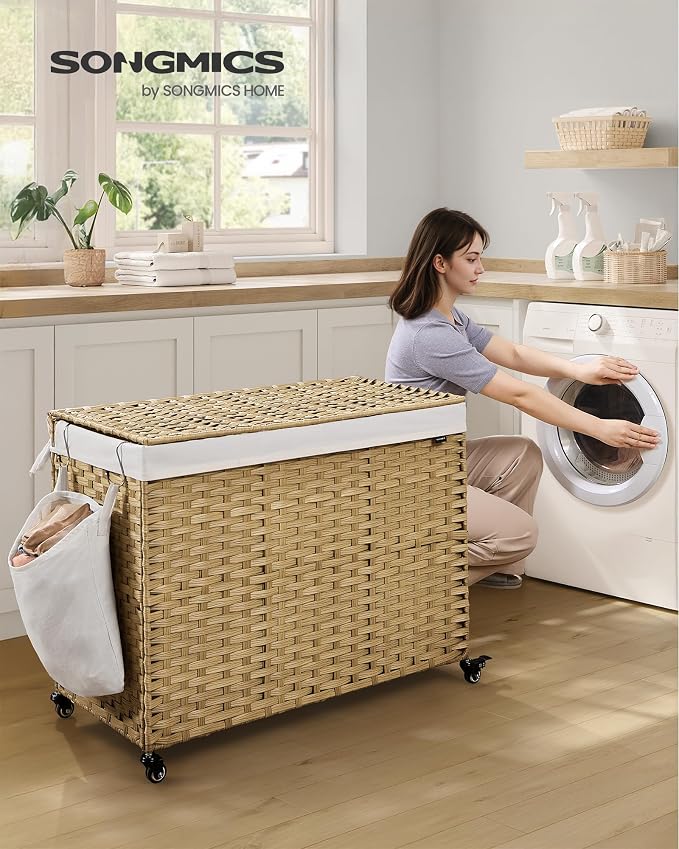 SONGMICS Rolling Laundry Hamper - Image 2