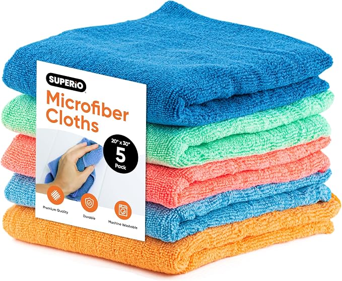 Superio Microfiber Squeegee Mopping Towel Extra Large Miracle Cloth Streak Free by Superio