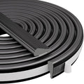 Wedge-Shape Window Weather Stripping Door Frame Seal Strip 196” Black,Upgrade Black Foam,Soundproofing,Draft Stopper,Winter Insulation,Noise Blocker, Gap Filler for Exterior Front Door Side