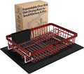 Red Dish Drying Rack Over The Sink by MAJALiS