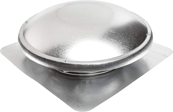 Master Flow GAF 1000 CFM Power Roof Mount Attic Vent Fan with Thermostat (PT6): Easy Installation & Efficient Exhaust Ventillation | Airflow Capacity for attic Spaces Upto 1600 sq.ft. - Mill