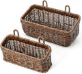 AceList Wall Hanging Basket, Boho Style Hand-Woven Hanging Storage Baskets by AceList